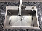 Кухонна мийка Platinum Handmade 5843 HD-D001 сталь 3.0/1.5, фото 6