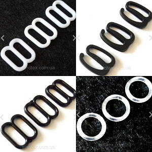 Пластикова фурнітура для бюстгальтера 1см