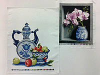 Схемы для вышивки бисером"Гжель и орхидея" - набор из 2-х картин