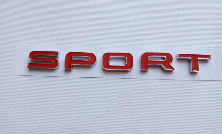 Напис Sport (червоний) на кришку багажника