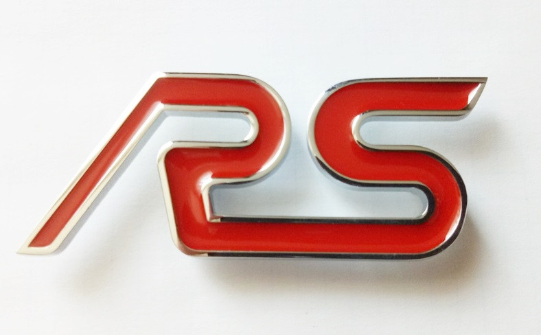 Шильдик напис RS (red) на кришку багажника