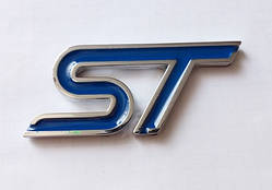 Шильдик напис ST (blue) на кришку багажника