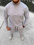 Чоловічий спортивний костюм M478 сірий, фото 6