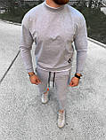 Чоловічий спортивний костюм M478 сірий, фото 8