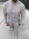Чоловічий спортивний костюм M478 сірий, фото 5