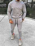 Чоловічий спортивний костюм M478 сірий, фото 7