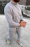 Чоловічий спортивний костюм M478 сірий, фото 9