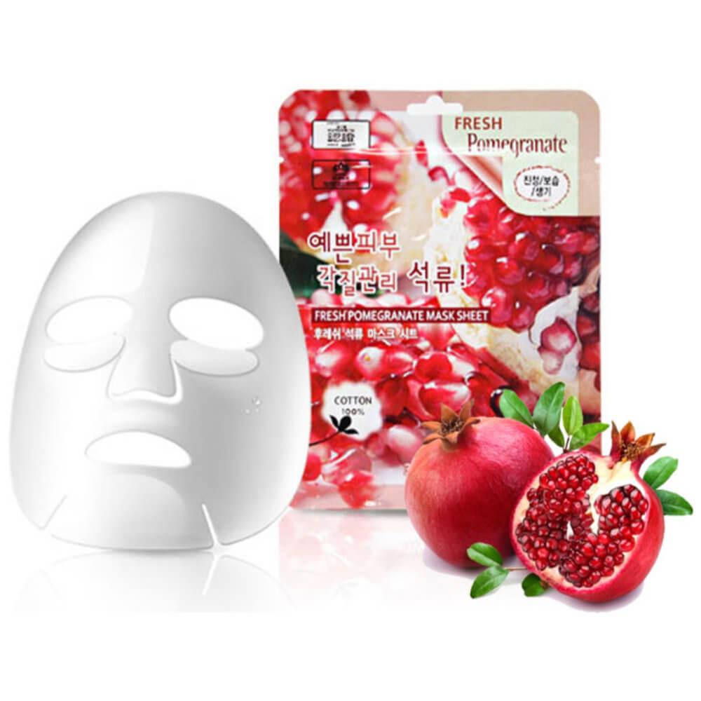 Освітлююча маска для обличчя з гранатом 3w Clinic Fresh Pomegranate Mask Sheet 1 шт