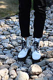 Демісезонні жіночі черевики Dr.Martens White шкіряні білі, фото 9