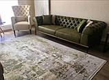 Зелений вінтажний класичний килим із шовку, фото 3