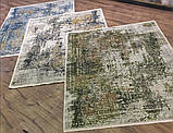 Зелений вінтажний класичний килим із шовку, фото 4