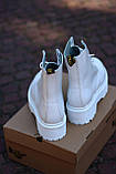 Демісезонні жіночі черевики Dr.Martens Jadon Mono White білі, фото 3