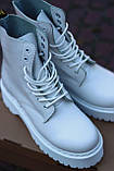 Демісезонні жіночі черевики Dr.Martens Jadon Mono White білі, фото 4