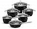 Набір каструль з нержавіючої сталі 12 предметів Edenberg (EB-4051), фото 2