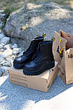 Демісезонні жіночі черевики Dr.Martens Jadon Mono Black шкіряні чорні (мартинси чорний жадон), фото 3