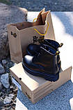 Демісезонні жіночі черевики Dr.Martens Jadon Mono Black шкіряні чорні (мартинси чорний жадон), фото 5