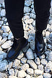 Демісезонні жіночі черевики Dr.Martens Jadon Mono Black шкіряні чорні (мартинси чорний жадон), фото 7