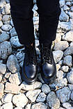 Демісезонні жіночі черевики Dr.Martens Jadon Mono Black шкіряні чорні (мартинси чорний жадон), фото 10