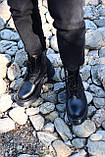 Демісезонні жіночі черевики Dr.Martens Jadon Mono Black шкіряні чорні (мартинси чорний жадон), фото 9