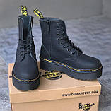 Демісезонні жіночі черевики Dr.Martens Molly чорні, фото 6