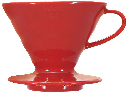 Пуровер Hario V60 02 червоний керамічний для заварювання кави на 1-4 чашки