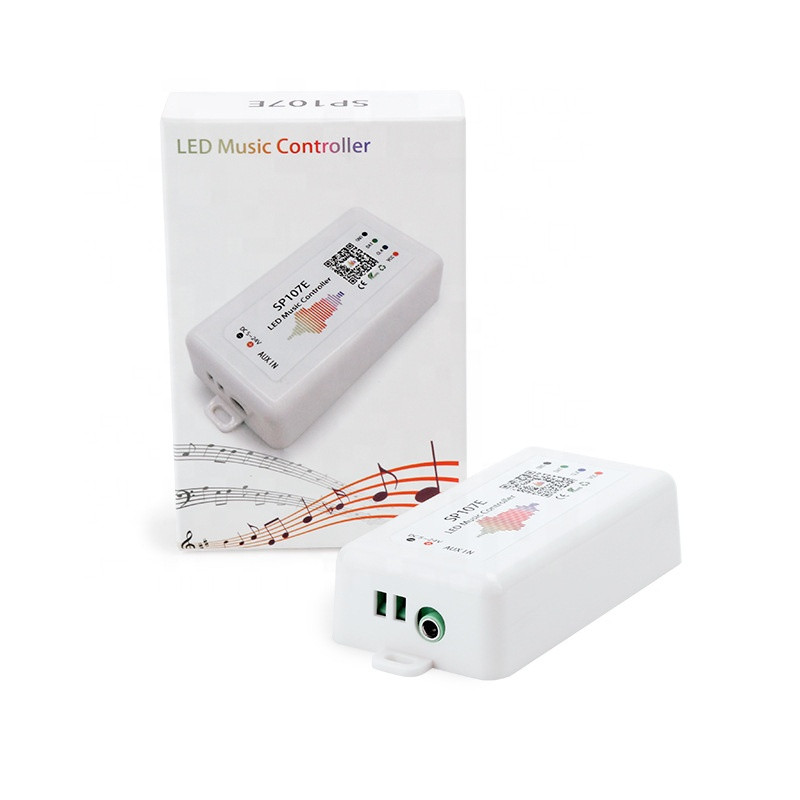 Контроллер музыкальный SP107E с Bluetooth управлением RGB 5-24 В для адресуемой ленты - фото 2 - id-p1241358662