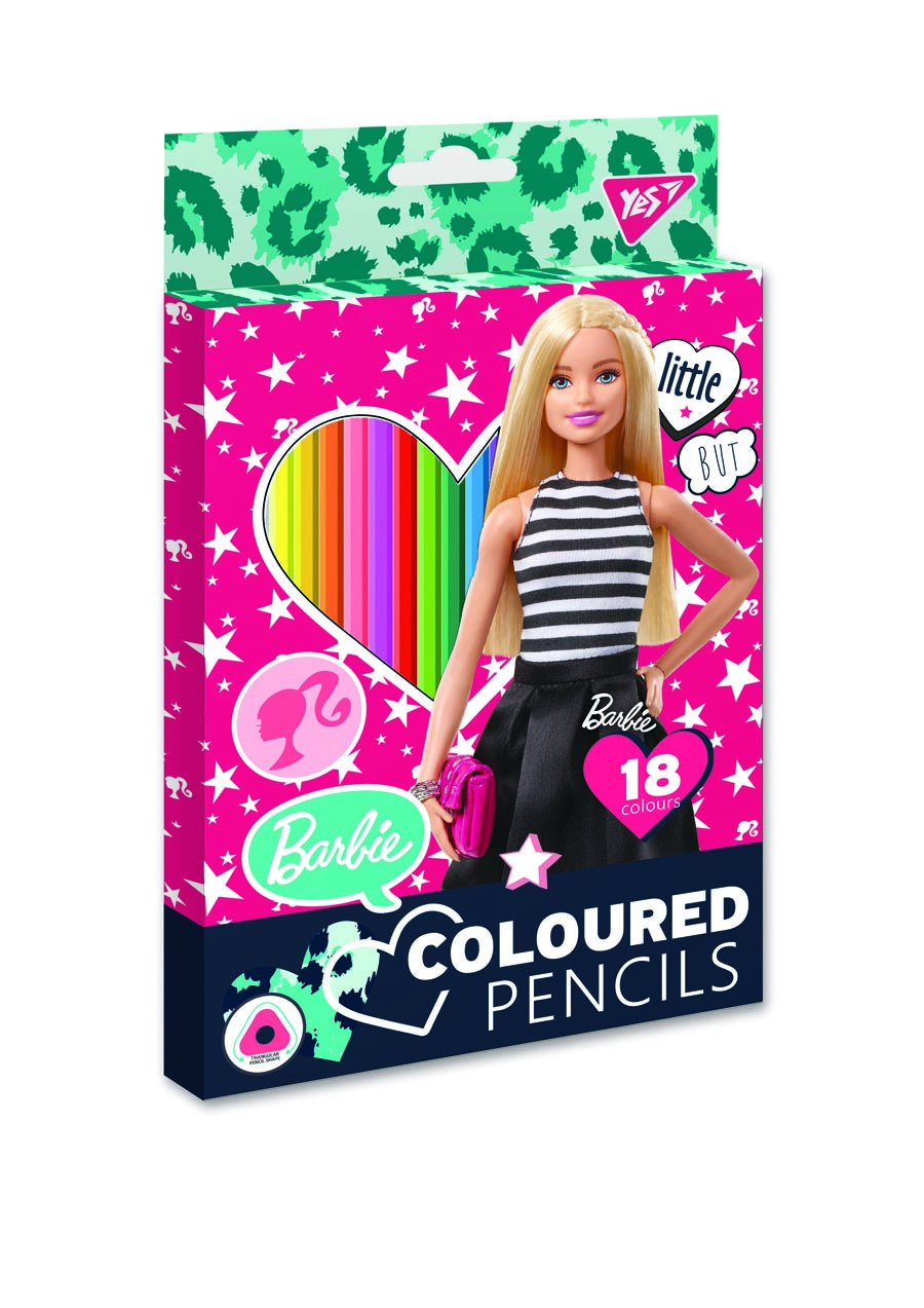 Олівці кольорів 18 кольорів "Yes" 290600 Barbie - фото 1 - id-p1225917266