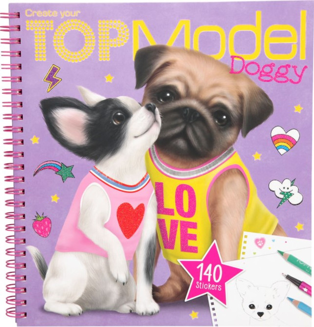 TOP Model розмальовка Щенята (ТОП Модел Раскраска с наклейками Щенки набор для творчества Depeshe 10190) TOP Model розмальовка Щенята (ТОП Модел Раскраска с наклейками Щенки набор для творчества Depeshe 10190)