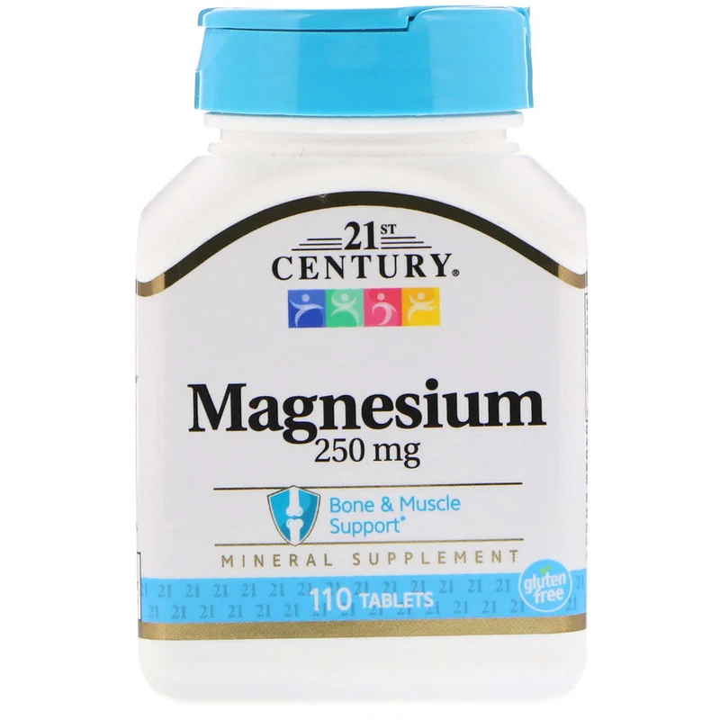 Магній Magnesium 250 мг 21st Century 110 таблеток
