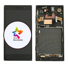 Оригінальний Дисплей сенсор для Nokia Lumia 830, (Чорний), з рамою