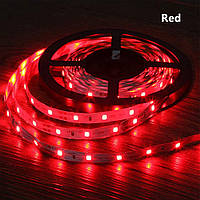 LED Лента красная 14,4W/м в 60LED/м IP20 светодиодная МТК-300R5050-12 №1