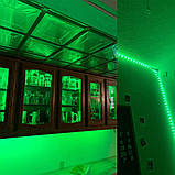 Стрічка зелена 14,4 W/м 60LED/м IP20 світлодіодна МТК-300G5050-12 №1, фото 3