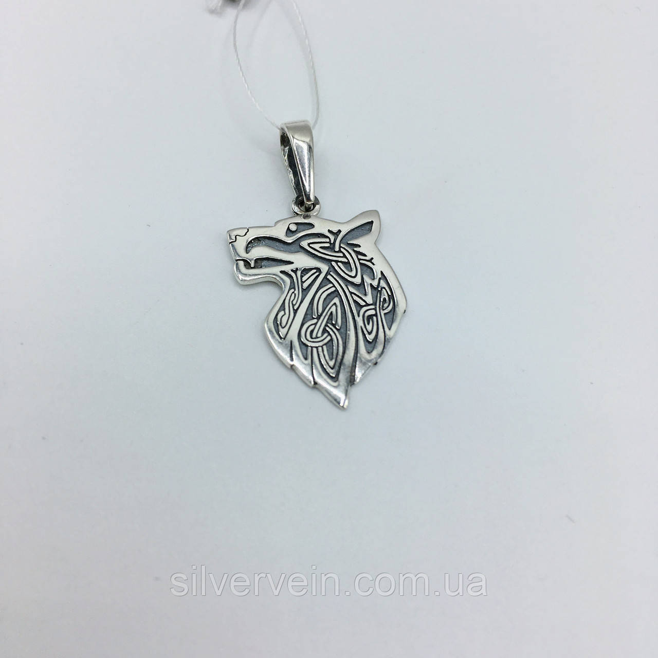 Срібний кулон Вовк., фото 1