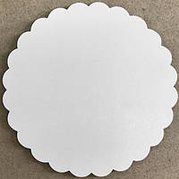 Підкладка під торт із білого ДВП у формі ромашки 30 см