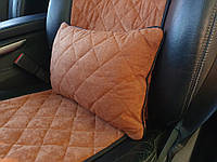 Автомобильные подушки, коричневый цвет.