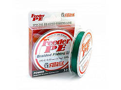 Шнур Feeder PE X4 0.4/0.10mm. 4,5kg. 140m. cоl.GREEN ТМ FANATIK