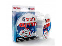 Ліска Nylon 0,20 5,55kg. 100 м. кол. прозорий ТМ FANATIK