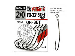 Гачок офсетний № 2/0 (4шт/уп) FO-3315 ТМ FANATIK