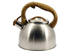 Чайник з нерж. сталі 2,5 л коричн.ручка ZB-K2.5 L W ТМ ZAUBERG