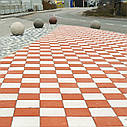 Тротуарна плитка Квадрат великий 200х200 колормікс товщина 100 мм ( 235 кг/м2), фото 2
