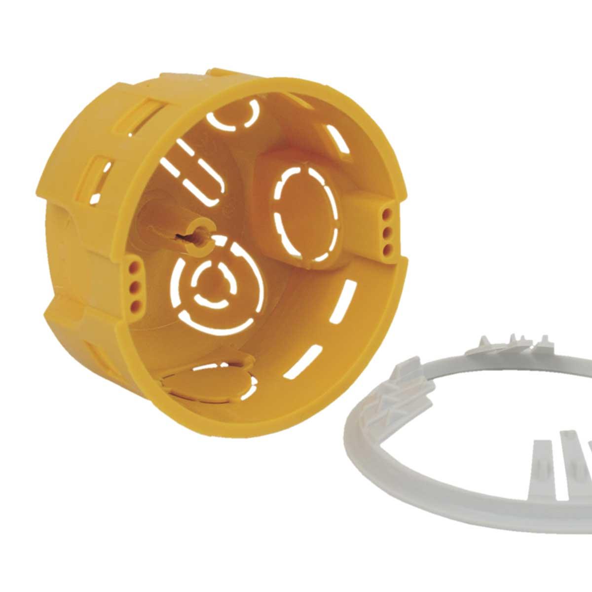 Коробка приладова Копос MKU 64 Ø70х44мм з монтажним кільцем для гіпсокартону