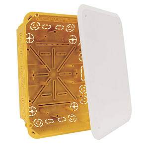 Розподільча коробка VKT 250/L 233х175х78мм, IP30, жовта, для електромонтажу, фото 1