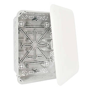 Розподільна коробка VKT 250/L 234х176х79 мм, монтажна, біла, вогнестійка, фото 1