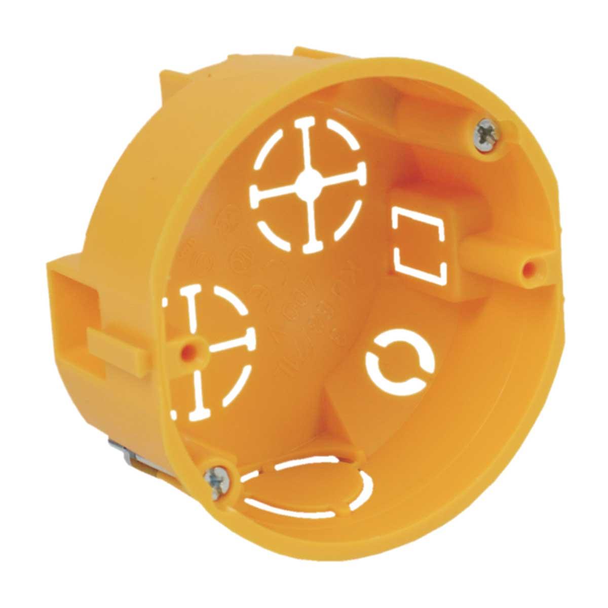 Універсальна монтажна коробка Копос KU 68/71L1_NA Ø73х37мм, кругла, жовта, IP30