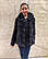 Шубка з натурального хутра норки з капюшоном,колір графіт 70 див., фото 3