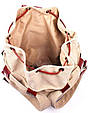 Городской рюкзак-мешок из ткани Valenta бежевый на 25л, фото 3