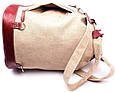 Городской рюкзак-мешок из ткани Valenta бежевый на 25л, фото 2