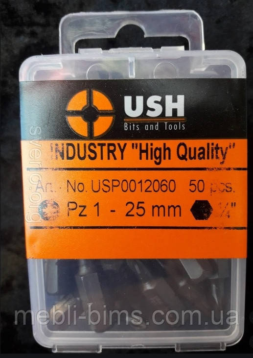 Біта бита USH PZ1 25 мм. ціна за 1 шт., фото 1
