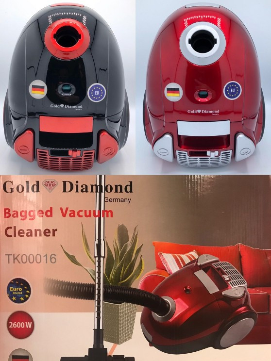 Колбовий пилосос Gold Diamond 220V/3200W безмішковий