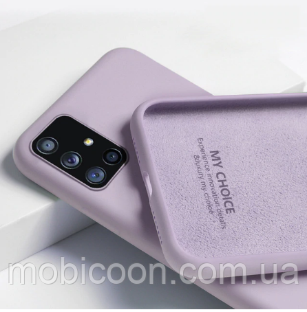 Чохол Silicone Case full для Samsung Galaxy A31 A315F фіалковий (самсунг а31)